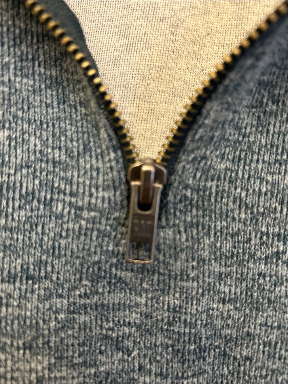 GAP Men's Slate Blue Half-Zip Sweater